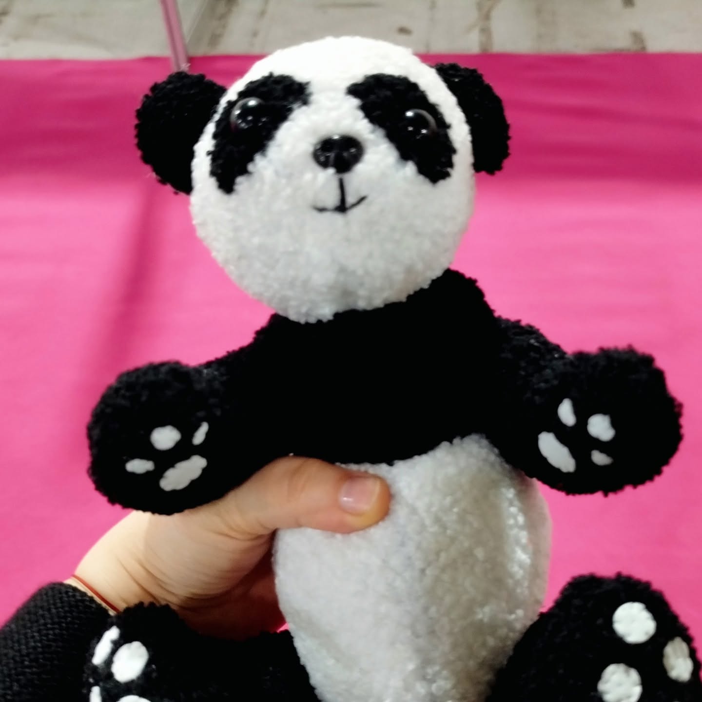 Panda Bear - Handmade Plushie - Image 2
