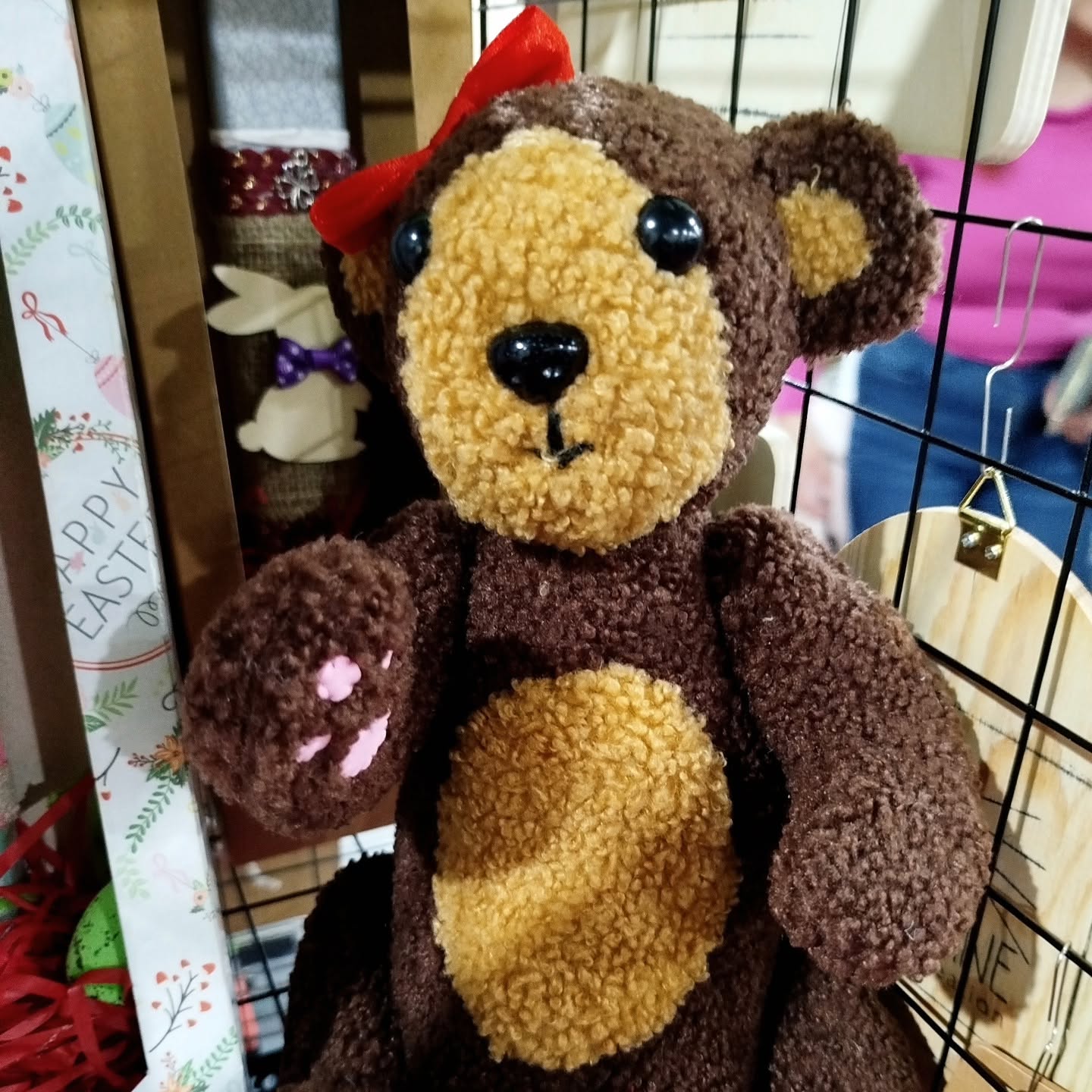 Teddy Bear Girl - Handmade Plushie