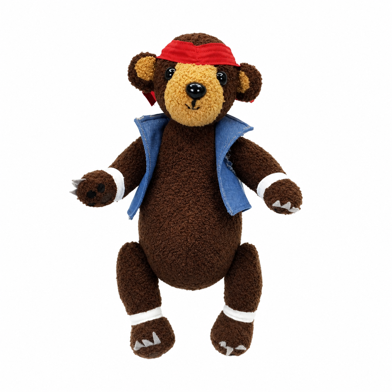 Kuma Bear- Handmade Plushie with movable arms & legs