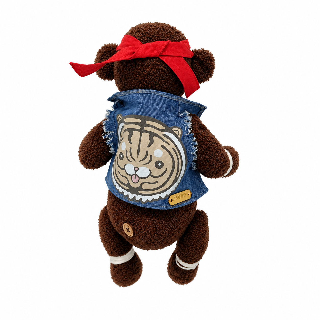 Kuma Bear- Handmade Plushie with movable arms & legs - Image 2