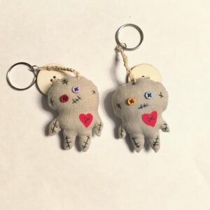 Handmade Voodoo Keychain, Mini Size - 2 Versions