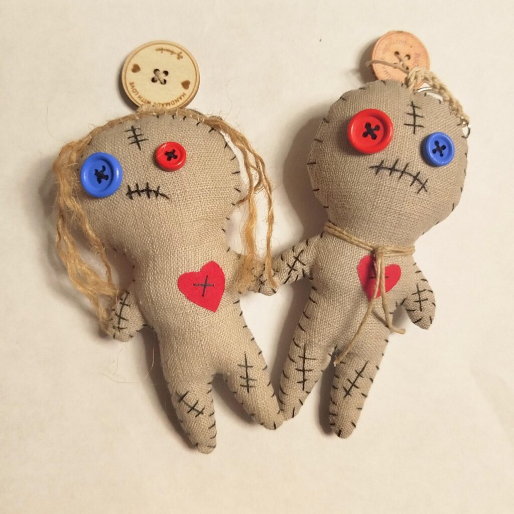 Handmade Voodoo Keychain, Medium Size - 2 Versions
