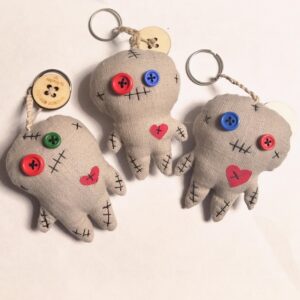 Handmade Voodoo Keychain, Small Size - 3 Versions